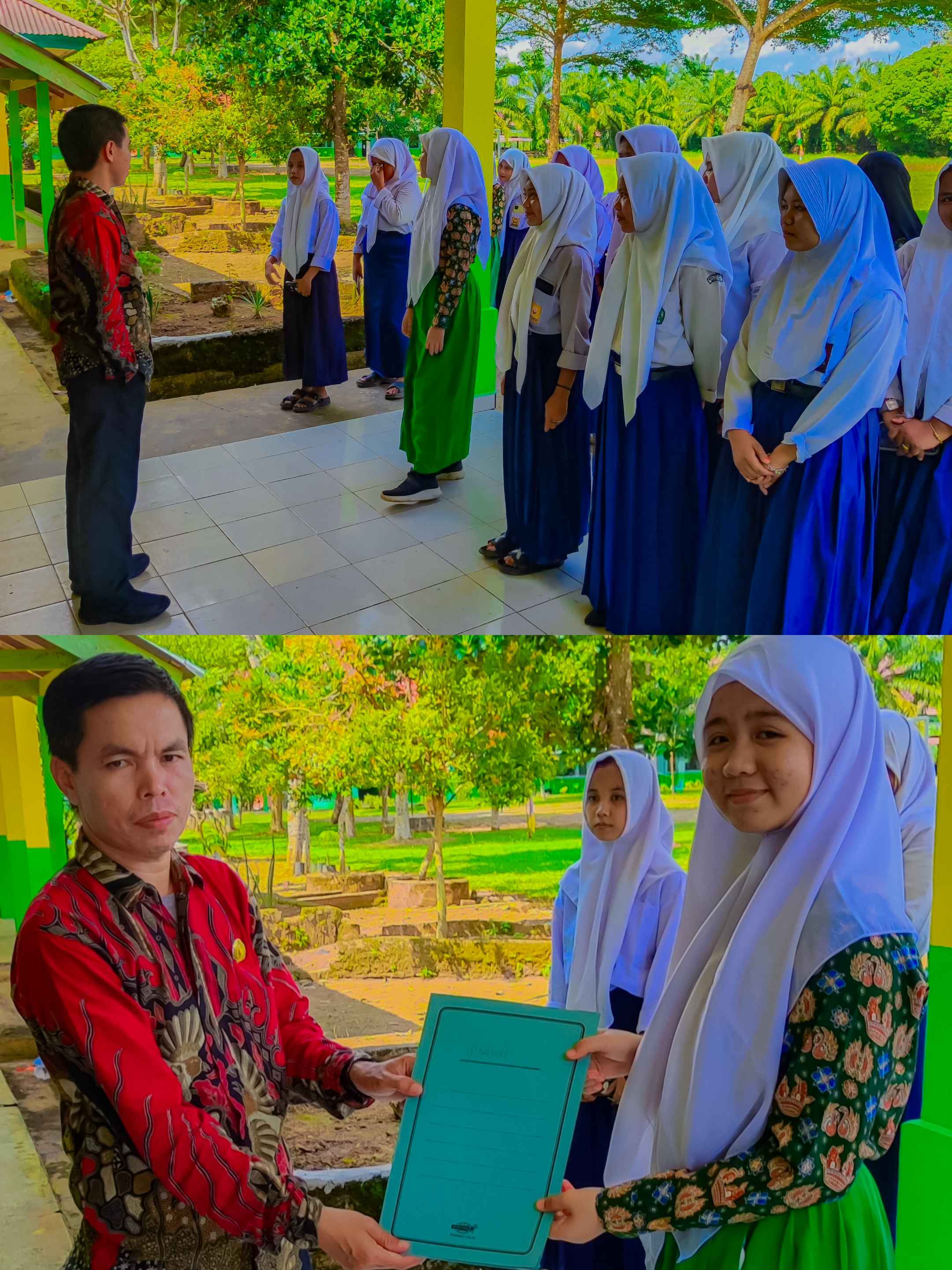 PEMBERIAN SURAT KETERANGAN LULUS (SKL) KEPADA SISWA SISWI KELAS IX TAHUN PELAJARAN 2023/2024