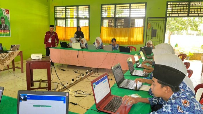 Pelaksanaan TKA Hari Pertama di MTs  Negeri 2 Tebo Berjalan Lancar dan Sukses