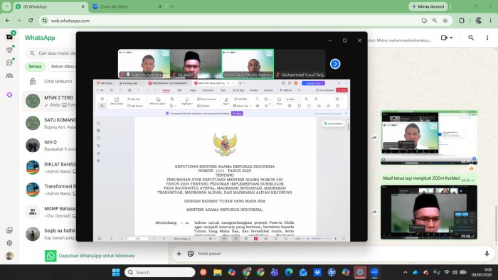 KEPALA MADRASAH DAN WAKA KURIKULUM MTs NEGERI 2 TEBO IKUTI SOSIALISASI PANDUAN KURIKULUM MADRASAH SECARA DARING KEPALA MADRASAH DAN WAKA KURIKULUM MTs NEGERI 2 TEBO IKUTI SOSIALISASI PANDUAN KURIKULUM MADRASAH SECARA DARING