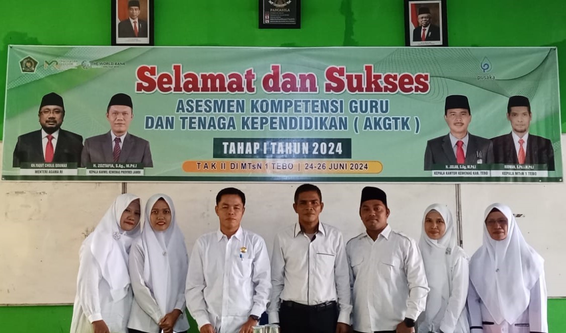 MTSN 2 TEBO MENGIKUTI PELAKSANAAN AKGTK TAHUN 2024