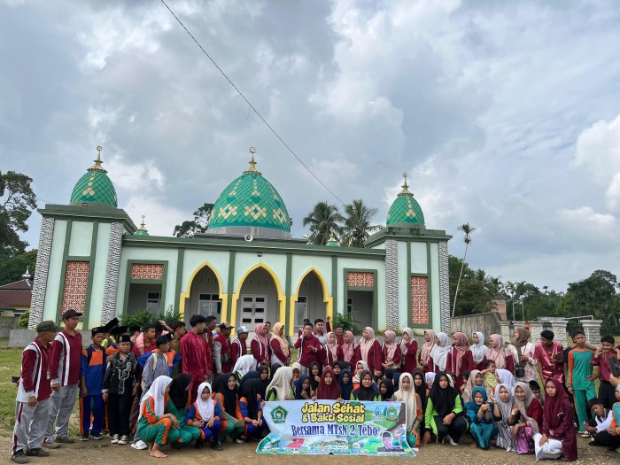 MTsN 2 Tebo Gelar Jalan Santai Dalam Rangka HAB Ke-80 Bertabur Hadiah!