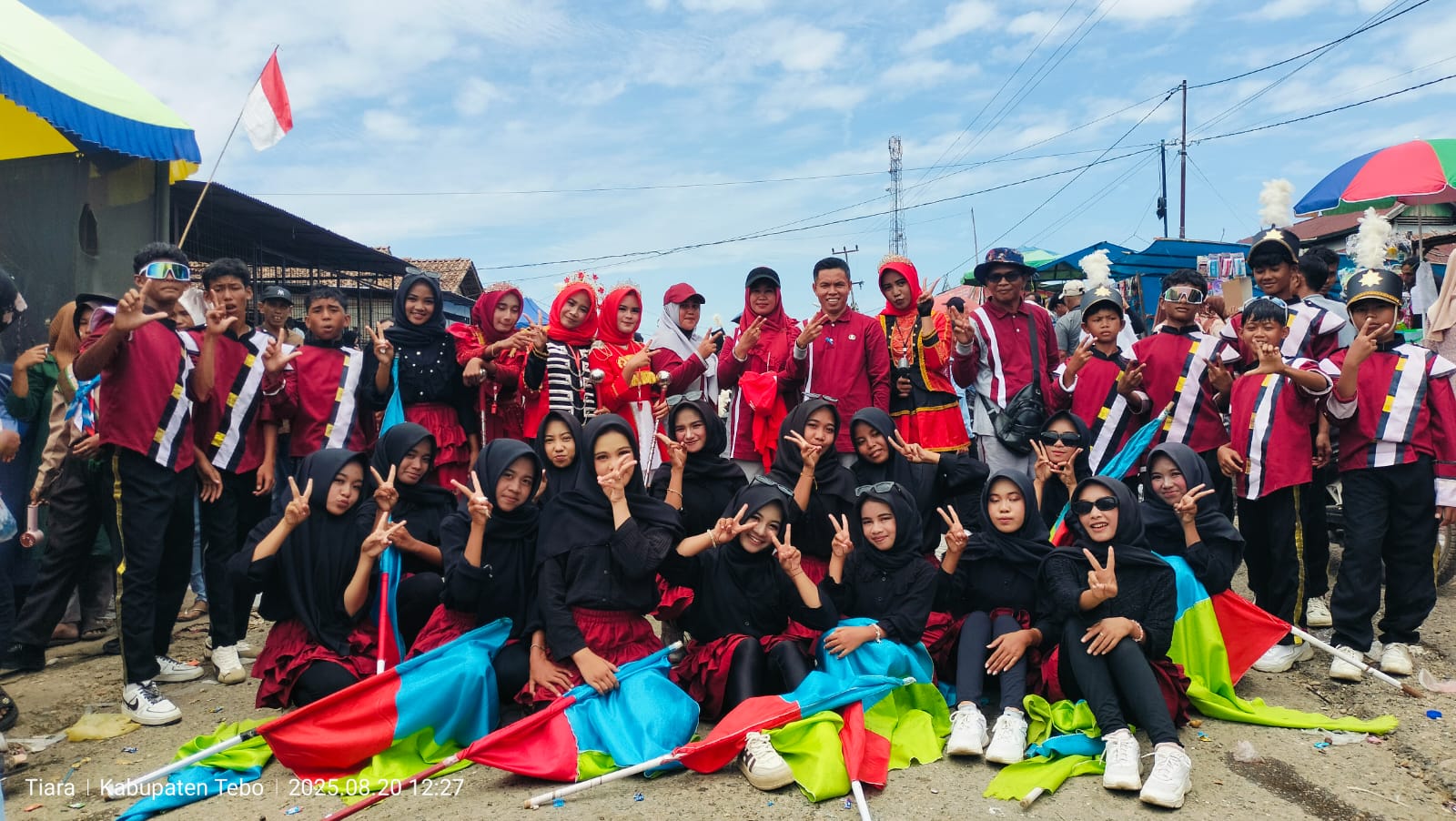 Semarak Merdeka! MTsN 2 Tebo Meriahkan Festival Karnaval, Drumband, LKBB & Pramuka di Tebo Ulu