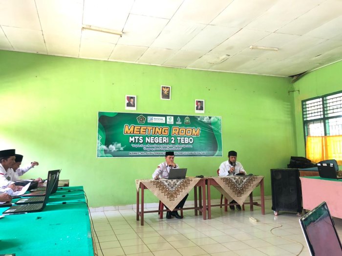 PTK MTs  Negeri 2 Tebo Gelar Rapat Pembentukan Tim Kerja Pembangunan Zona Integritas