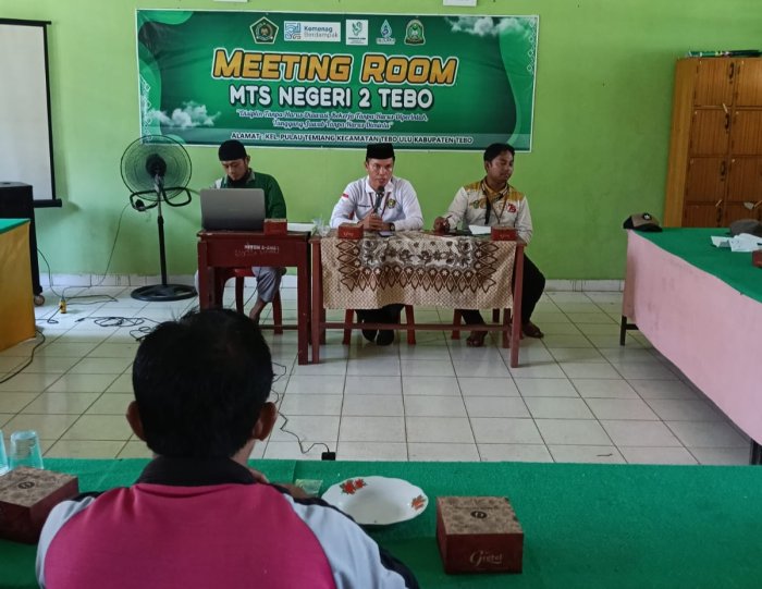 Technical Meeting Gebyar Madrasah ke-1 MTs  Negeri 2 Tebo Bersama Perwakilan Guru SD/MI se-Kecamatan Tebo Ulu