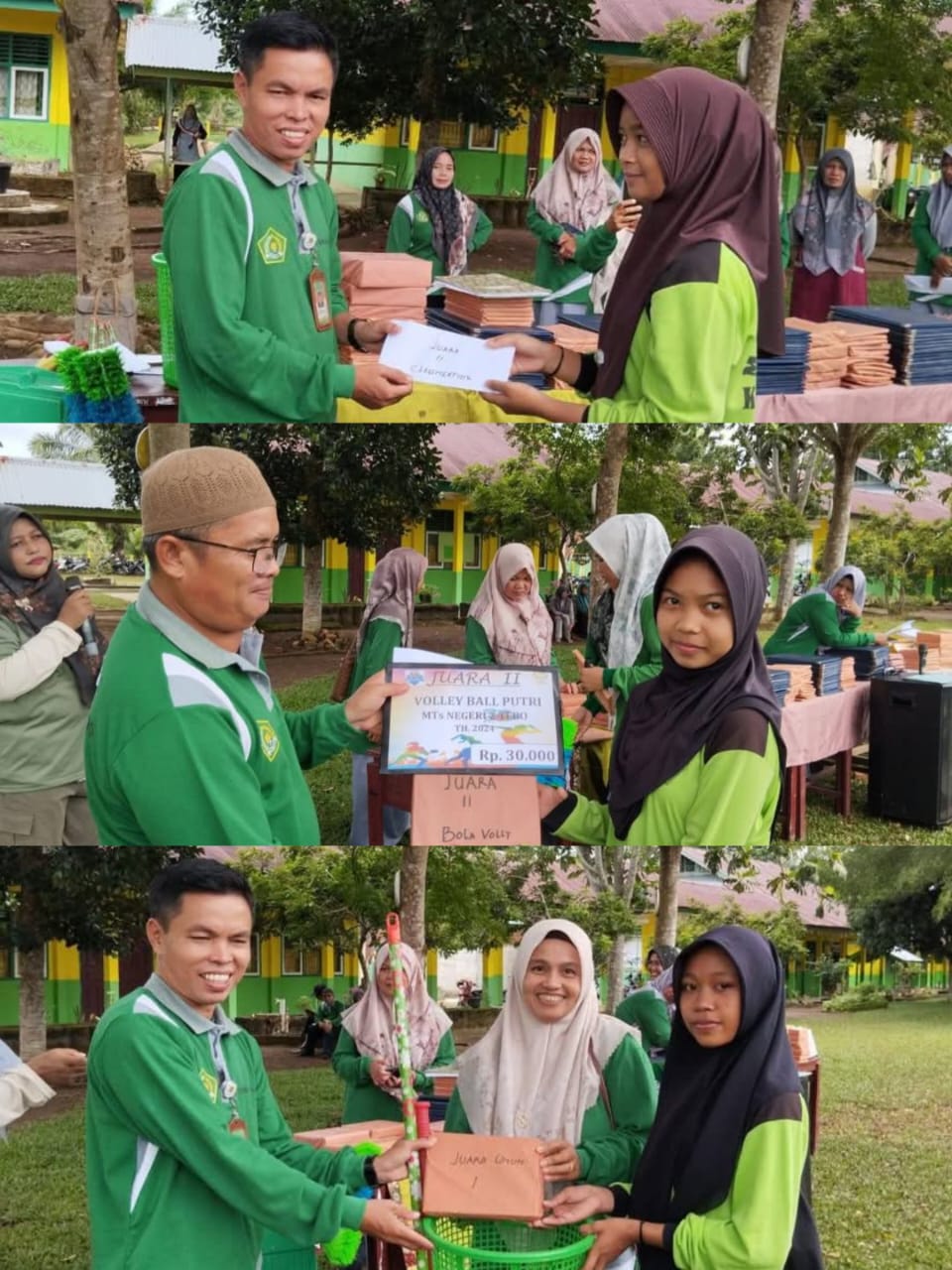 KEMERIAHAN PENGUMUMAN PEMENANG LOMBA CLASS MEETING DI MTSN 2 TEBO, HADIAH MENANTI PARA JUARA!